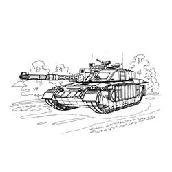 Dibujo para colorear: Tanque (Transporte) #192656 - Dibujos para Colorear e Imprimir Gratis