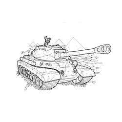Dibujo para colorear: Tanque (Transporte) #192657 - Dibujos para Colorear e Imprimir Gratis