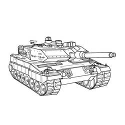 Dibujo para colorear: Tanque (Transporte) #192660 - Dibujos para Colorear e Imprimir Gratis