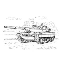 Dibujo para colorear: Tanque (Transporte) #192661 - Dibujos para Colorear e Imprimir Gratis