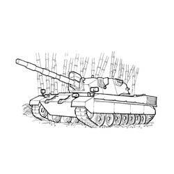 Dibujo para colorear: Tanque (Transporte) #192667 - Dibujos para Colorear e Imprimir Gratis