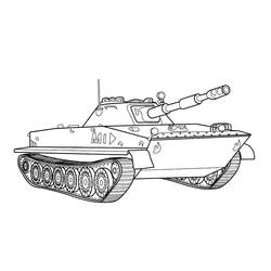 Dibujo para colorear: Tanque (Transporte) #192669 - Dibujos para Colorear e Imprimir Gratis