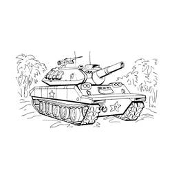 Dibujo para colorear: Tanque (Transporte) #192670 - Dibujos para Colorear e Imprimir Gratis
