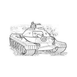 Dibujo para colorear: Tanque (Transporte) #192671 - Dibujos para Colorear e Imprimir Gratis