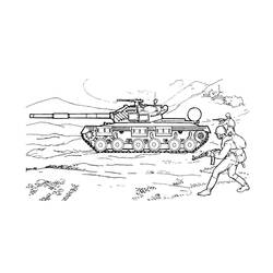 Dibujo para colorear: Tanque (Transporte) #192675 - Dibujos para Colorear e Imprimir Gratis