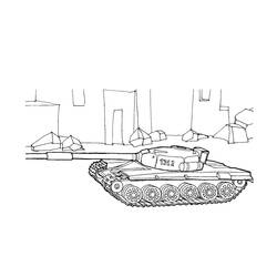 Dibujo para colorear: Tanque (Transporte) #192676 - Dibujos para Colorear e Imprimir Gratis