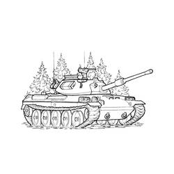 Dibujo para colorear: Tanque (Transporte) #192680 - Dibujos para Colorear e Imprimir Gratis