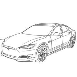 Dibujo Tesla (Transporte) #207818 para imprimir y colorear