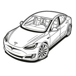 Dibujos para colorear: Tesla - Dibujos para Colorear e Imprimir Gratis