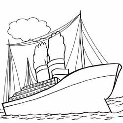 Dibujo Titanic (Transporte) #201919 para imprimir y colorear