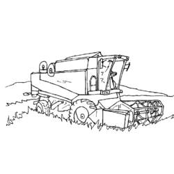 Dibujo para colorear: Tractor (Transporte) #141928 - Dibujos para colorear