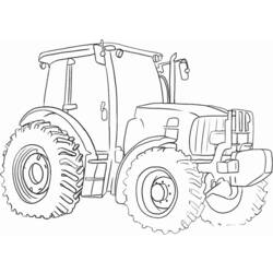 Dibujo para colorear: Tractor (Transporte) #141931 - Dibujos para colorear