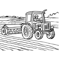 Dibujo para colorear: Tractor (Transporte) #141943 - Dibujos para colorear