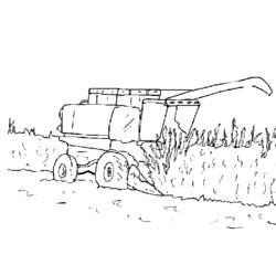 Dibujo para colorear: Tractor (Transporte) #141947 - Dibujos para colorear