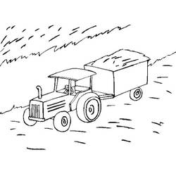 Dibujo para colorear: Tractor (Transporte) #141951 - Dibujos para colorear