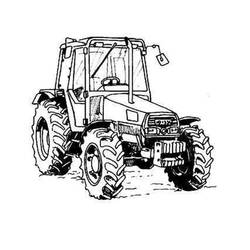 Dibujo para colorear: Tractor (Transporte) #141953 - Dibujos para colorear
