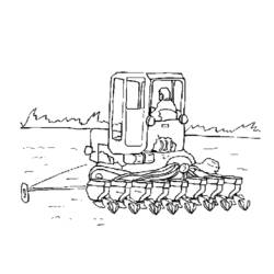 Dibujo para colorear: Tractor (Transporte) #141955 - Dibujos para colorear