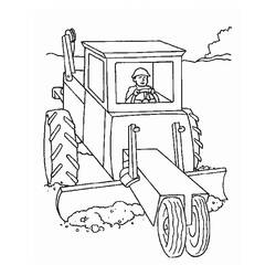 Dibujo para colorear: Tractor (Transporte) #141956 - Dibujos para Colorear e Imprimir Gratis