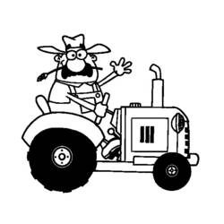 Dibujo para colorear: Tractor (Transporte) #141957 - Dibujos para Colorear e Imprimir Gratis