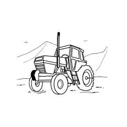 Dibujo para colorear: Tractor (Transporte) #141958 - Dibujos para Colorear e Imprimir Gratis