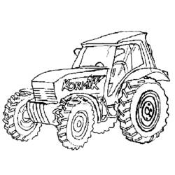 Dibujo para colorear: Tractor (Transporte) #141968 - Dibujos para colorear