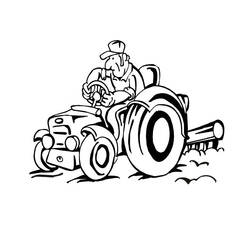 Dibujo para colorear: Tractor (Transporte) #141974 - Dibujos para Colorear e Imprimir Gratis