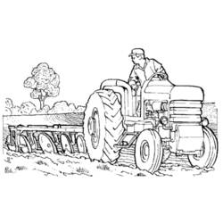 Dibujo para colorear: Tractor (Transporte) #141976 - Dibujos para colorear