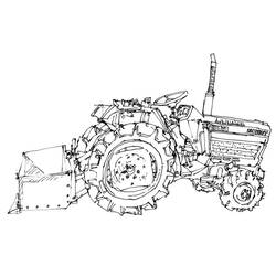 Dibujo para colorear: Tractor (Transporte) #141977 - Dibujos para colorear