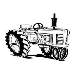 Dibujo para colorear: Tractor (Transporte) #141994 - Dibujos para colorear