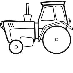 Dibujo para colorear: Tractor (Transporte) #142000 - Dibujos para colorear