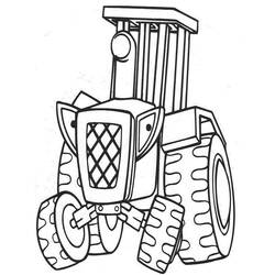 Dibujo para colorear: Tractor (Transporte) #142002 - Dibujos para Colorear e Imprimir Gratis