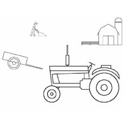 Dibujo para colorear: Tractor (Transporte) #142003 - Dibujos para Colorear e Imprimir Gratis