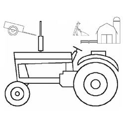 Dibujo para colorear: Tractor (Transporte) #142009 - Dibujos para Colorear e Imprimir Gratis