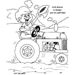 Dibujo para colorear: Tractor (Transporte) #142014 - Dibujos para colorear