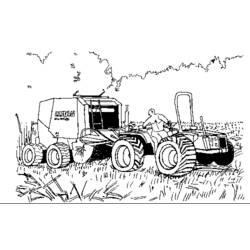 Dibujo para colorear: Tractor (Transporte) #142024 - Dibujos para colorear
