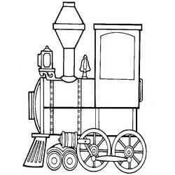 Dibujo para colorear: Train / Locomotive (Transporte) #135028 - Dibujos para colorear