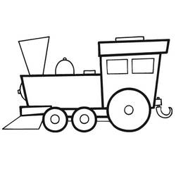 Dibujo para colorear: Train / Locomotive (Transporte) #135036 - Dibujos para colorear