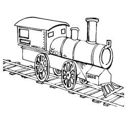 Dibujo para colorear: Train / Locomotive (Transporte) #135039 - Dibujos para colorear