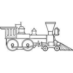 Dibujo para colorear: Train / Locomotive (Transporte) #135048 - Dibujos para colorear