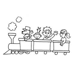 Dibujo para colorear: Train / Locomotive (Transporte) #135049 - Dibujos para colorear
