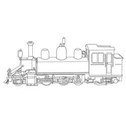 Dibujo para colorear: Train / Locomotive (Transporte) #135054 - Dibujos para Colorear e Imprimir Gratis