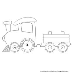 Dibujo para colorear: Train / Locomotive (Transporte) #135061 - Dibujos para Colorear e Imprimir Gratis
