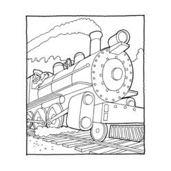 Dibujo para colorear: Train / Locomotive (Transporte) #135063 - Dibujos para Colorear e Imprimir Gratis