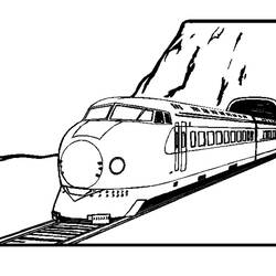 Dibujo para colorear: Train / Locomotive (Transporte) #135065 - Dibujos para colorear
