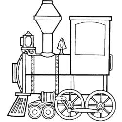 Dibujo para colorear: Train / Locomotive (Transporte) #135068 - Dibujos para Colorear e Imprimir Gratis