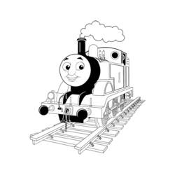 Dibujo para colorear: Train / Locomotive (Transporte) #135076 - Dibujos para Colorear e Imprimir Gratis