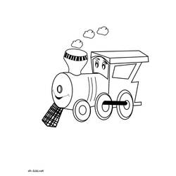 Dibujo para colorear: Train / Locomotive (Transporte) #135077 - Dibujos para Colorear e Imprimir Gratis