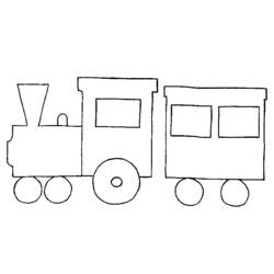 Dibujo para colorear: Train / Locomotive (Transporte) #135078 - Dibujos para Colorear e Imprimir Gratis