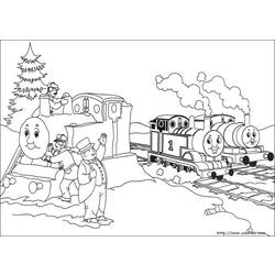 Dibujo para colorear: Train / Locomotive (Transporte) #135081 - Dibujos para Colorear e Imprimir Gratis