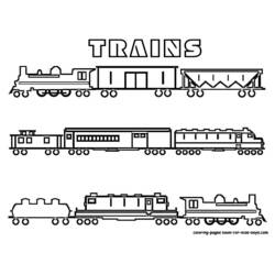 Dibujo para colorear: Train / Locomotive (Transporte) #135084 - Dibujos para Colorear e Imprimir Gratis